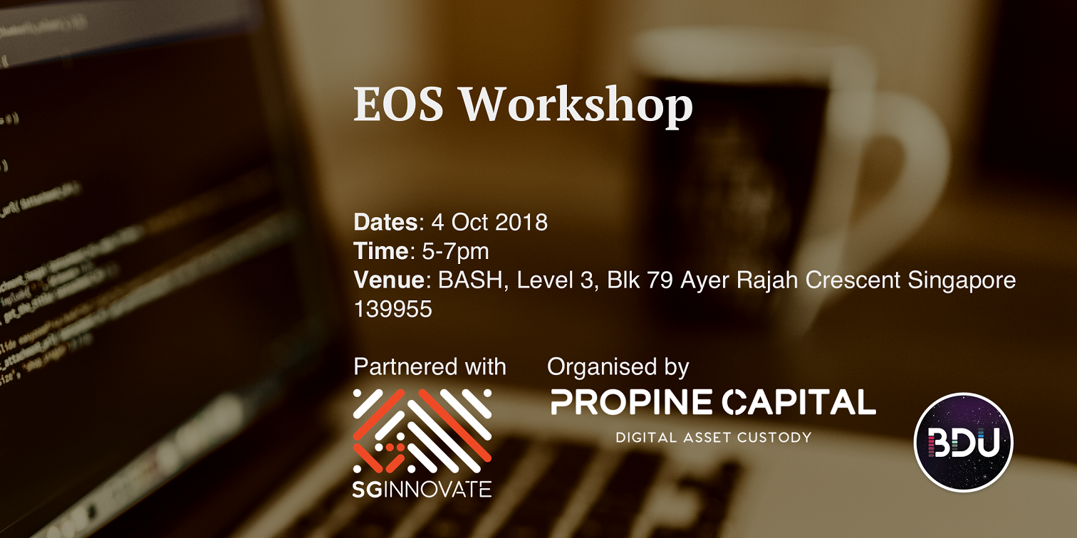 Eos Programming Workshop Sginnovate